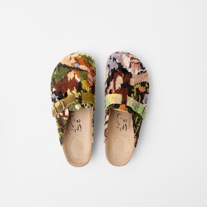 Picture of tapestry patterned sandal