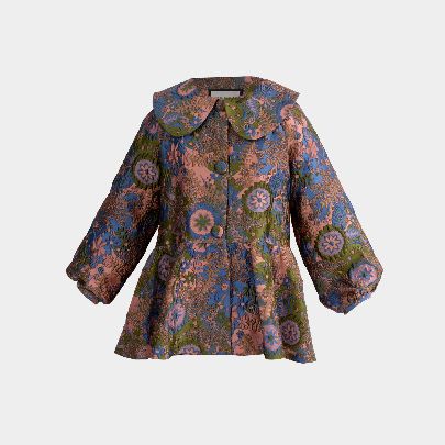 Picture of multicolored jacquard women's shirt