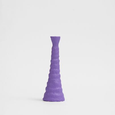 Picture of purple papier-mâché candlestick