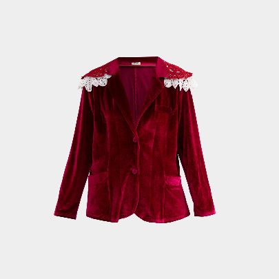 Picture of Cherry Velvet Women's Coat