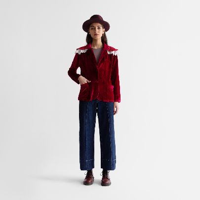 Picture of Cherry Velvet Women's Coat