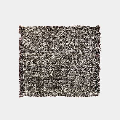 Picture of Gray white wool cushion, rug 1