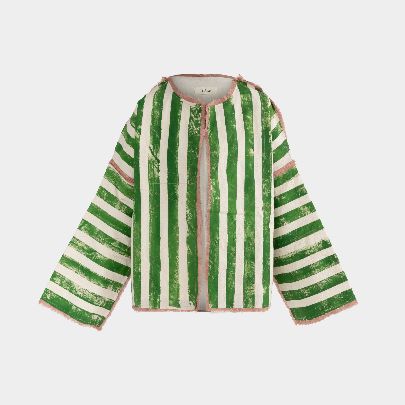 Picture of Green striped coat