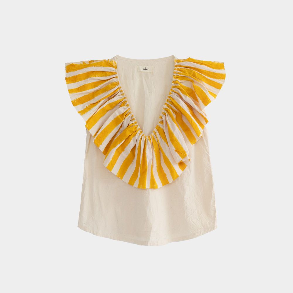 Picture of Yellow circus cotton blouse