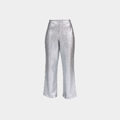 Picture of Reflection silver leather pants