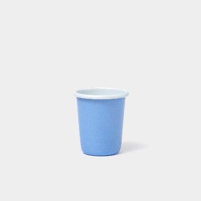 Picture of light blue large cup with white rim Tumbler