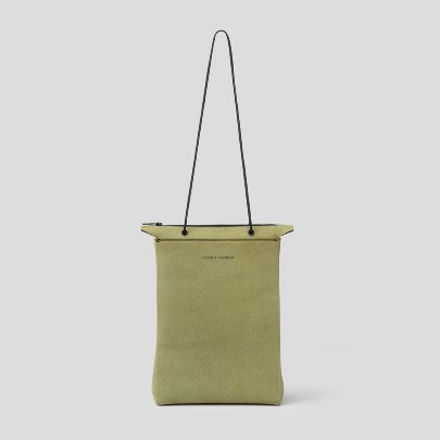 Picture of Light green Hand leather bag