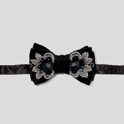 Picture of Noorarash black bow tie 1