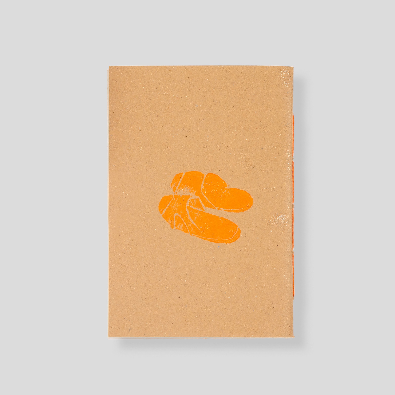 Picture of orange slippers note book