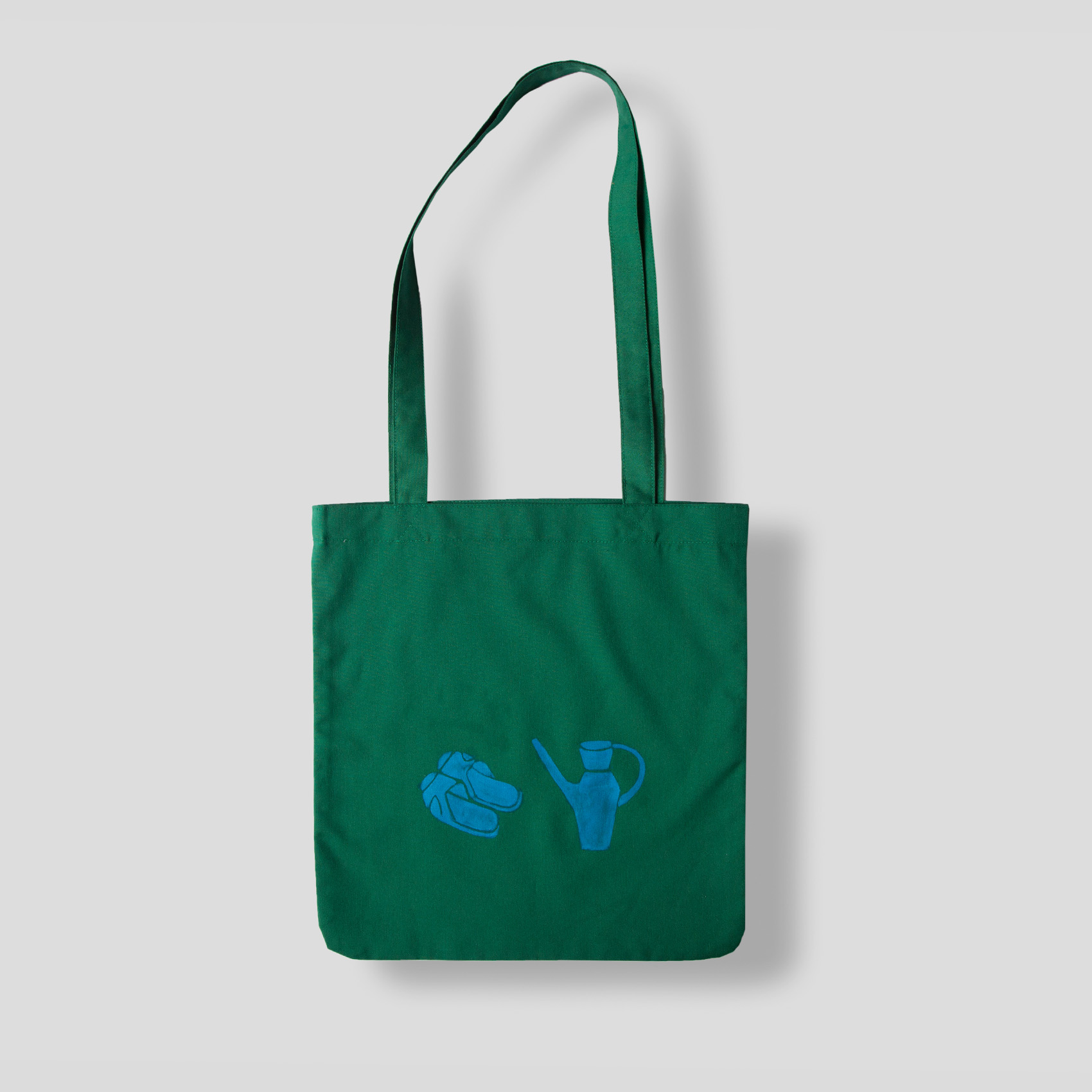 Picture of green toilet tote bag