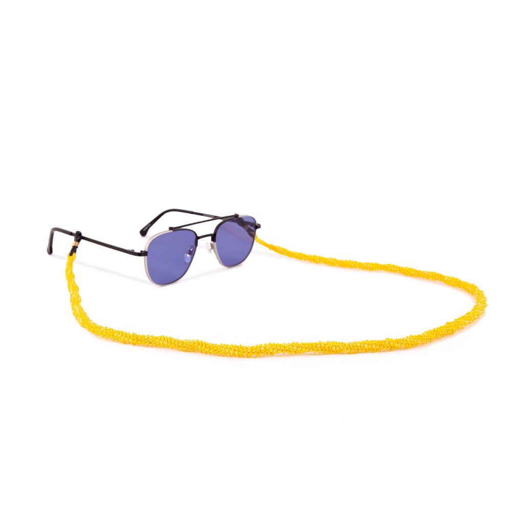 Picture of yellow sunglasses strap