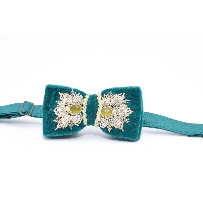 Picture of light green persian gardens bow tie