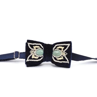 Picture of navy persian gardens bow tie