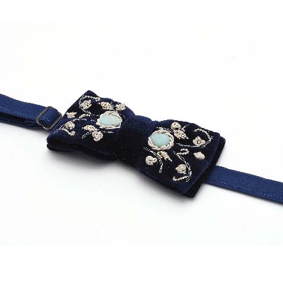 Picture of navy persian gardens bow tie