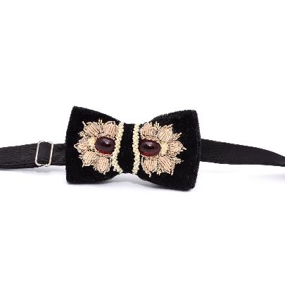 Picture of black persian gardens bow tie