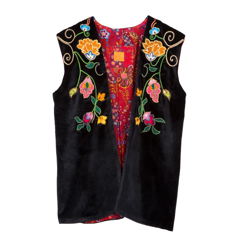 Picture of colourfull velvet vest