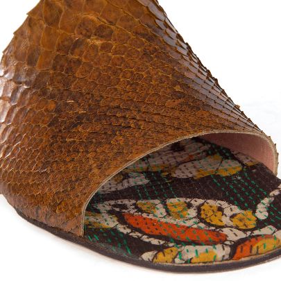 Picture of mehrnoosh shahhoseini men snake skin sandals