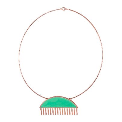 Picture of sarah razmi green necklace