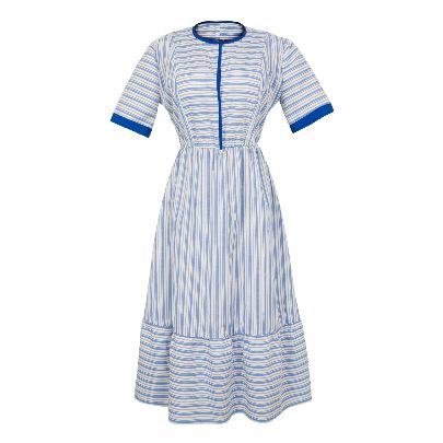 Picture of sanaz nataj striped dress