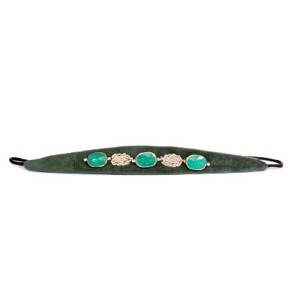 Picture of noorarash green velvet choker