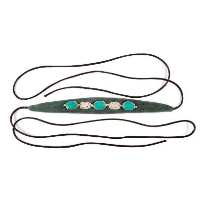 Picture of noorarash green velvet choker