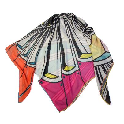 Picture of erfan mous spatial pastel scarf