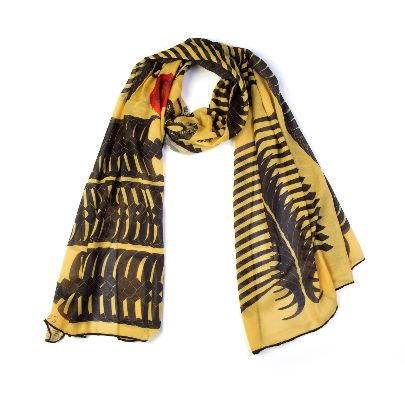 Picture of erfan mous black and yellow shawl