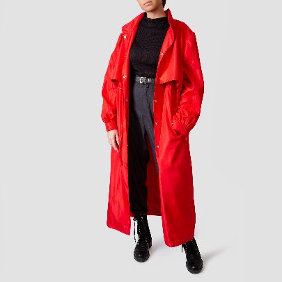 Picture of trench red coat