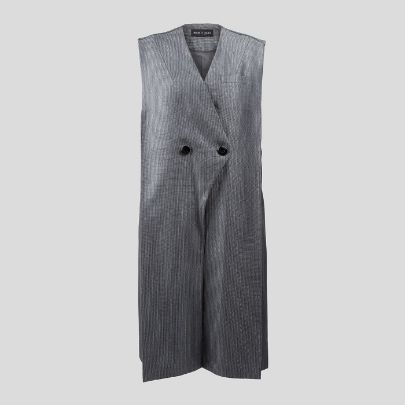 Picture of grey long vest