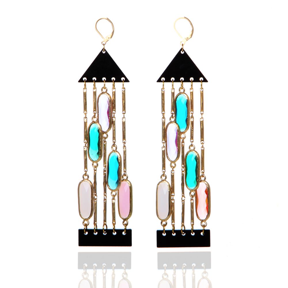 Picture of greek temple earrings