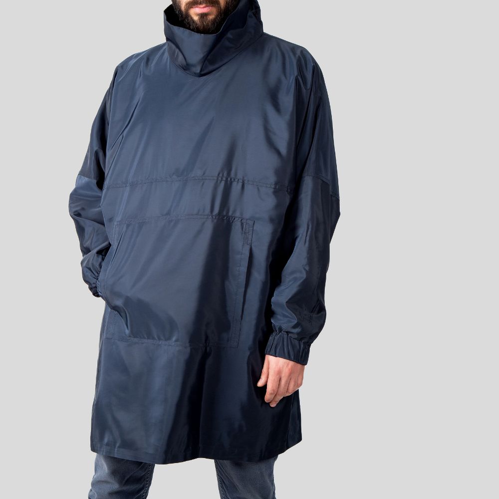 Picture of blue raincoat