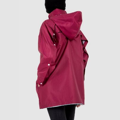 Picture of purple waterproof rain coat