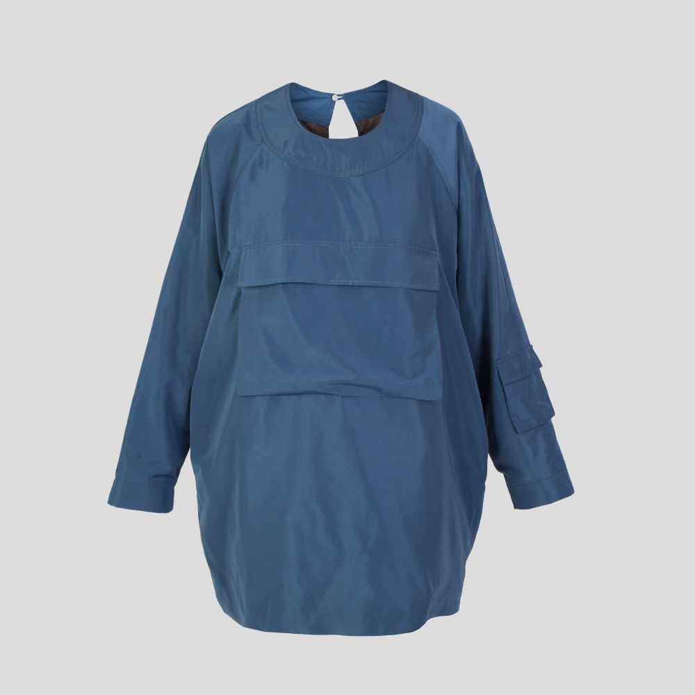 Picture of blue raincoat