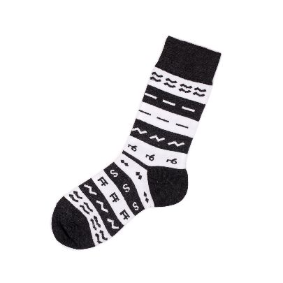 Picture of black and white socks