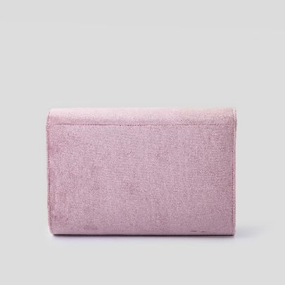 Picture of golestan dark pink velvet clutch