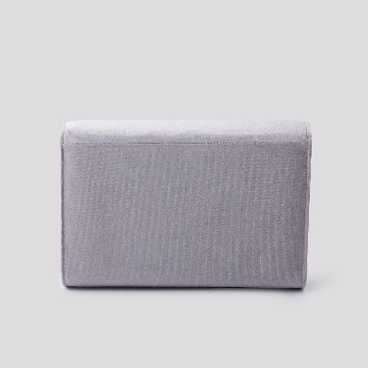 Picture of golestan grey velvet clutch