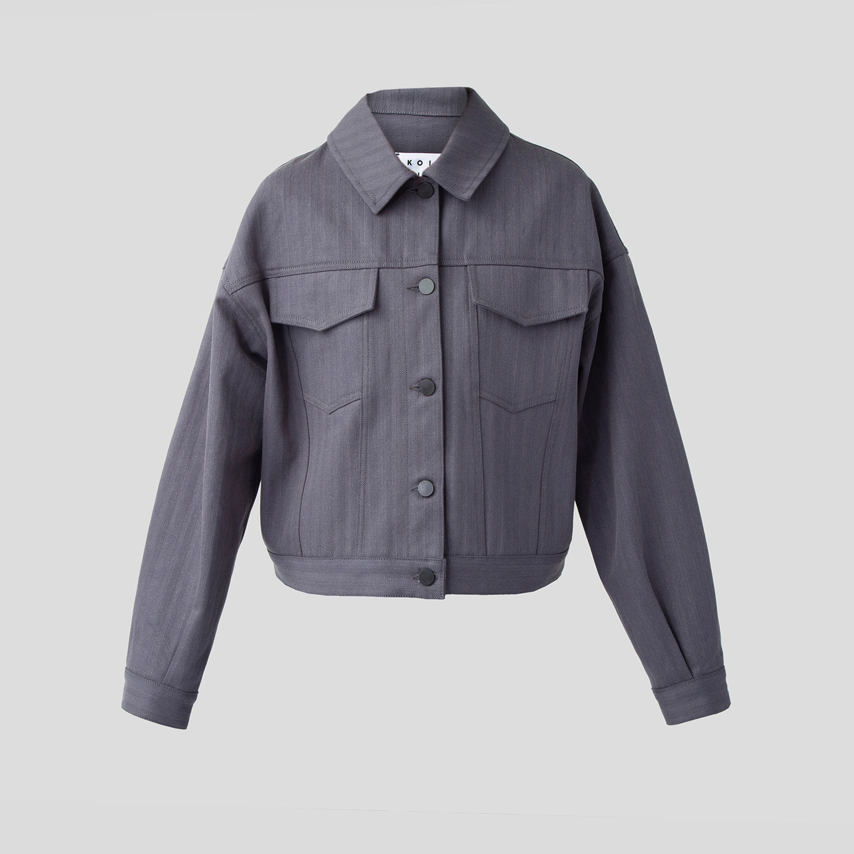 Picture of Grey navy denim jacket