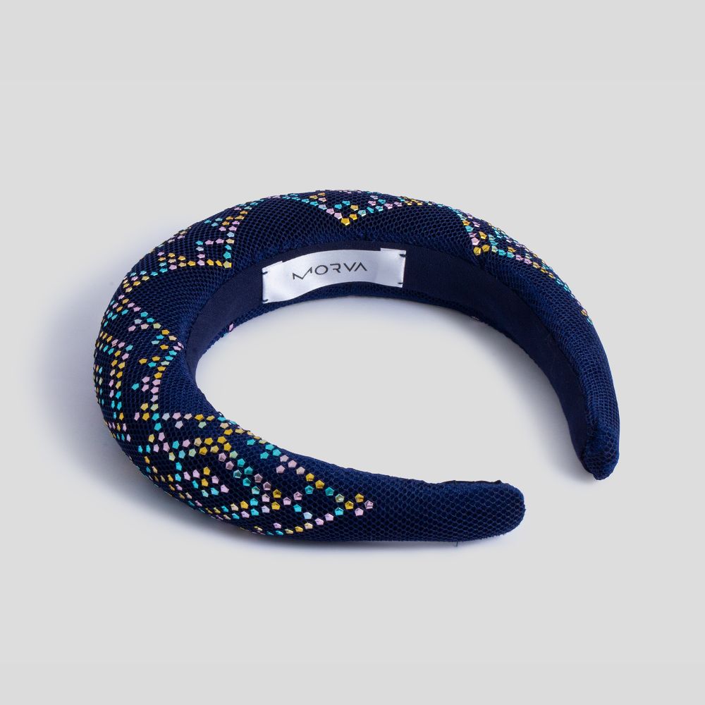 Picture of dark blue and colorfull hairband