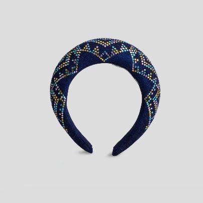 Picture of dark blue and colorfull hairband