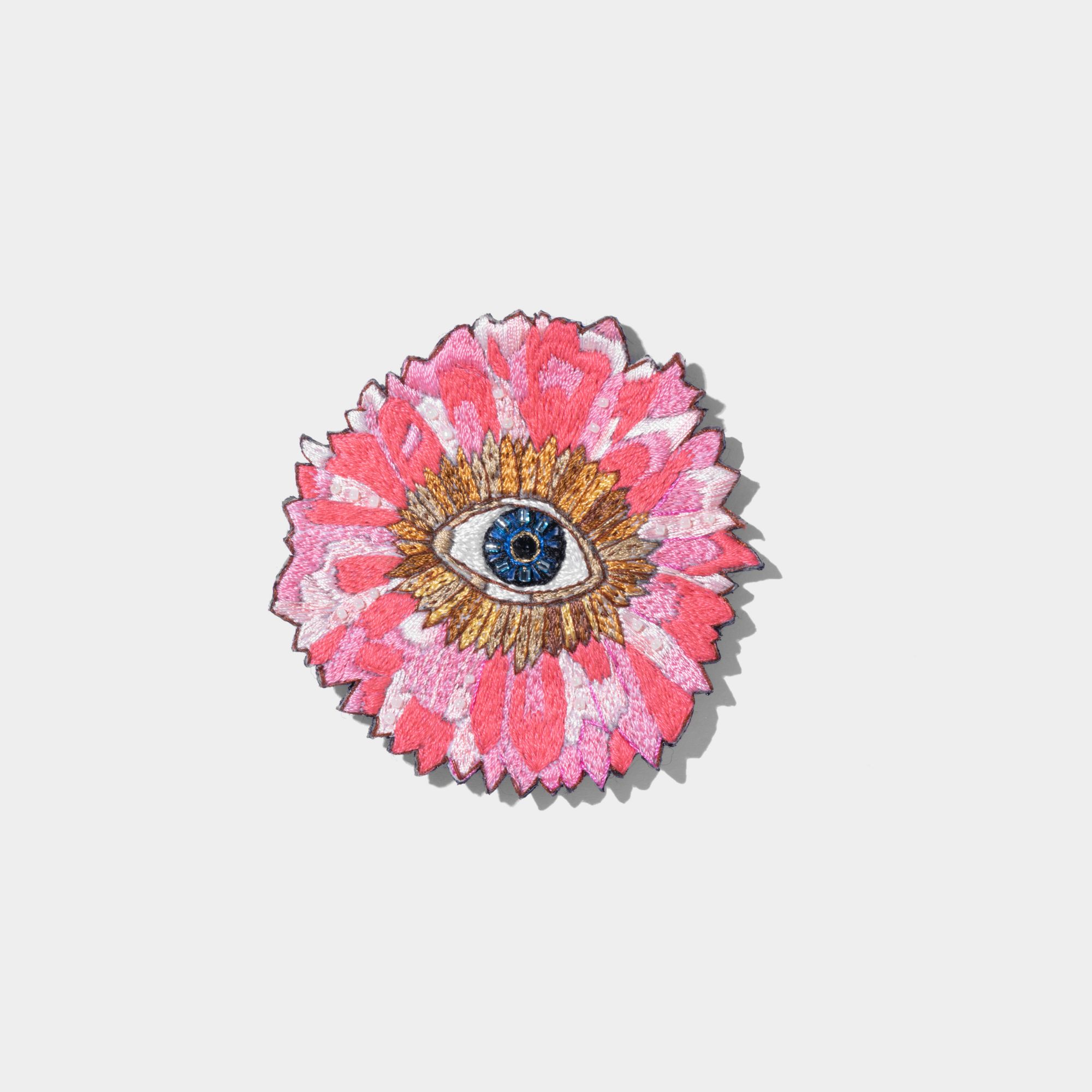 Picture of Pink eye brooch