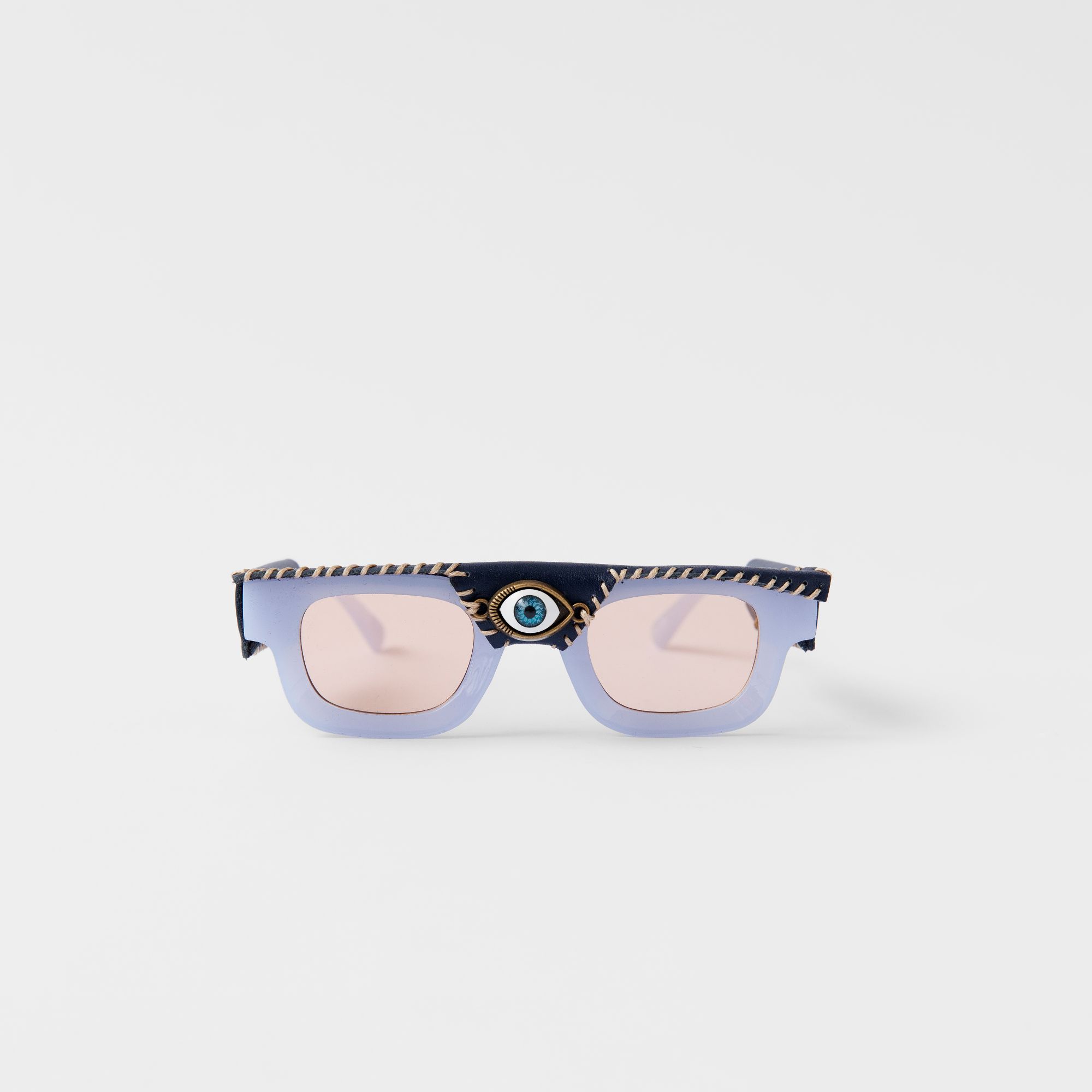 Picture of blue sunglasses eye heart