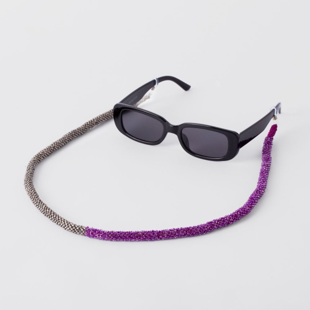 Picture of Purple and Silver sunglasses strap