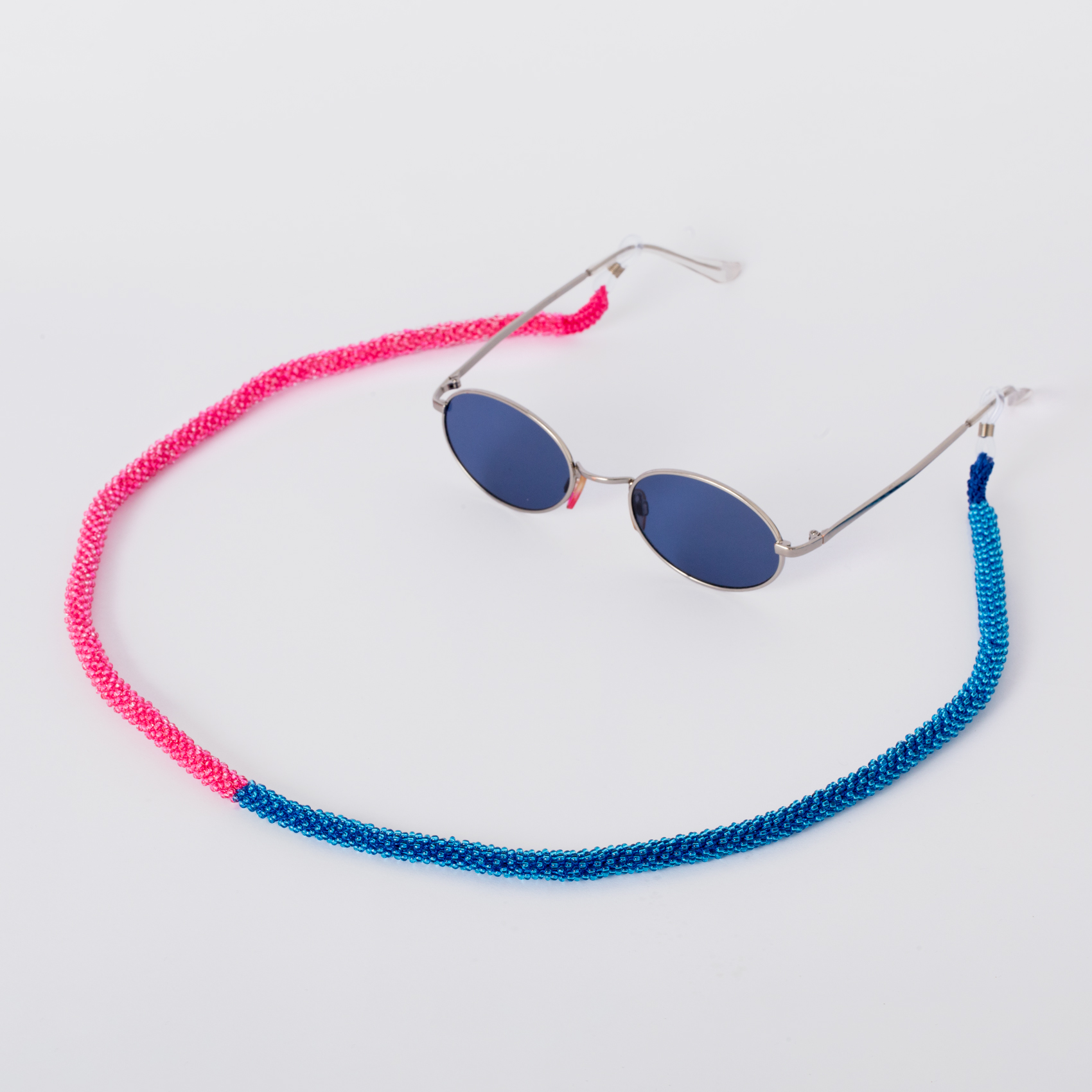 blue pink sunglasses