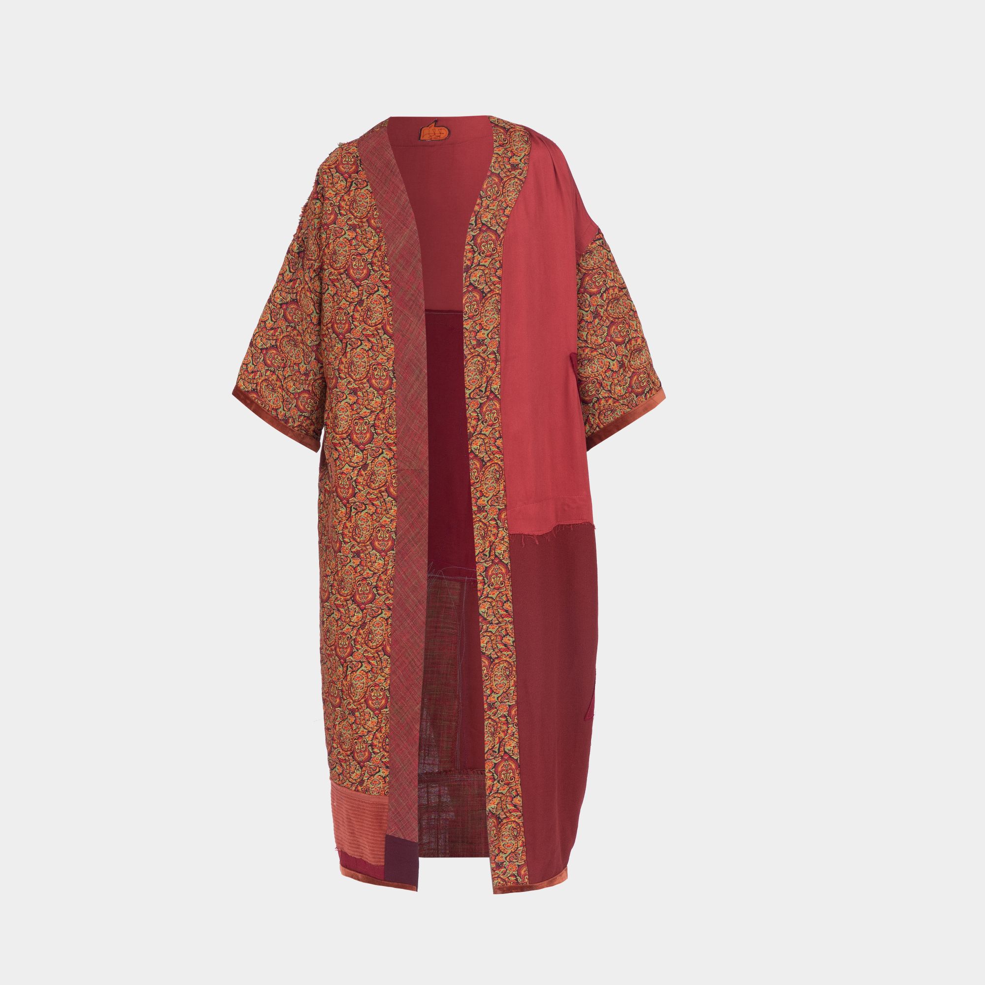 Picture of long women's kimono red termeh