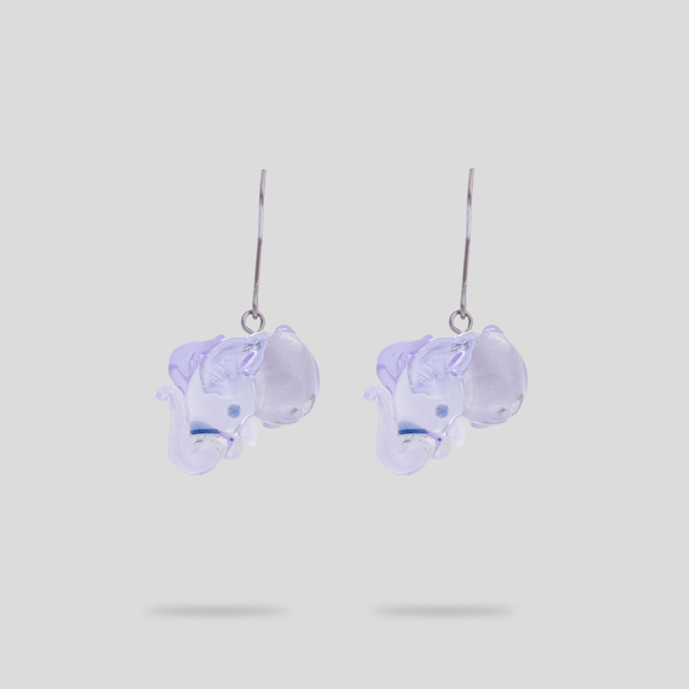 Picture of Bird elephant earrings