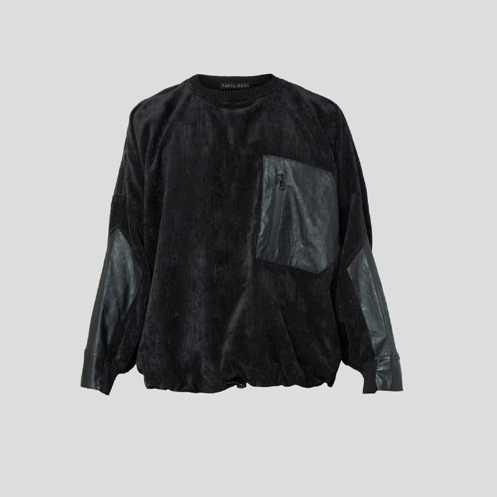 Picture of  Black  velvet sweater