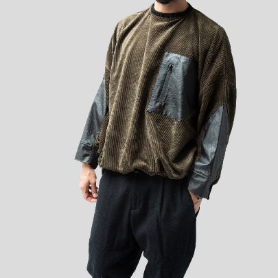 Picture of Green  velvet sweater