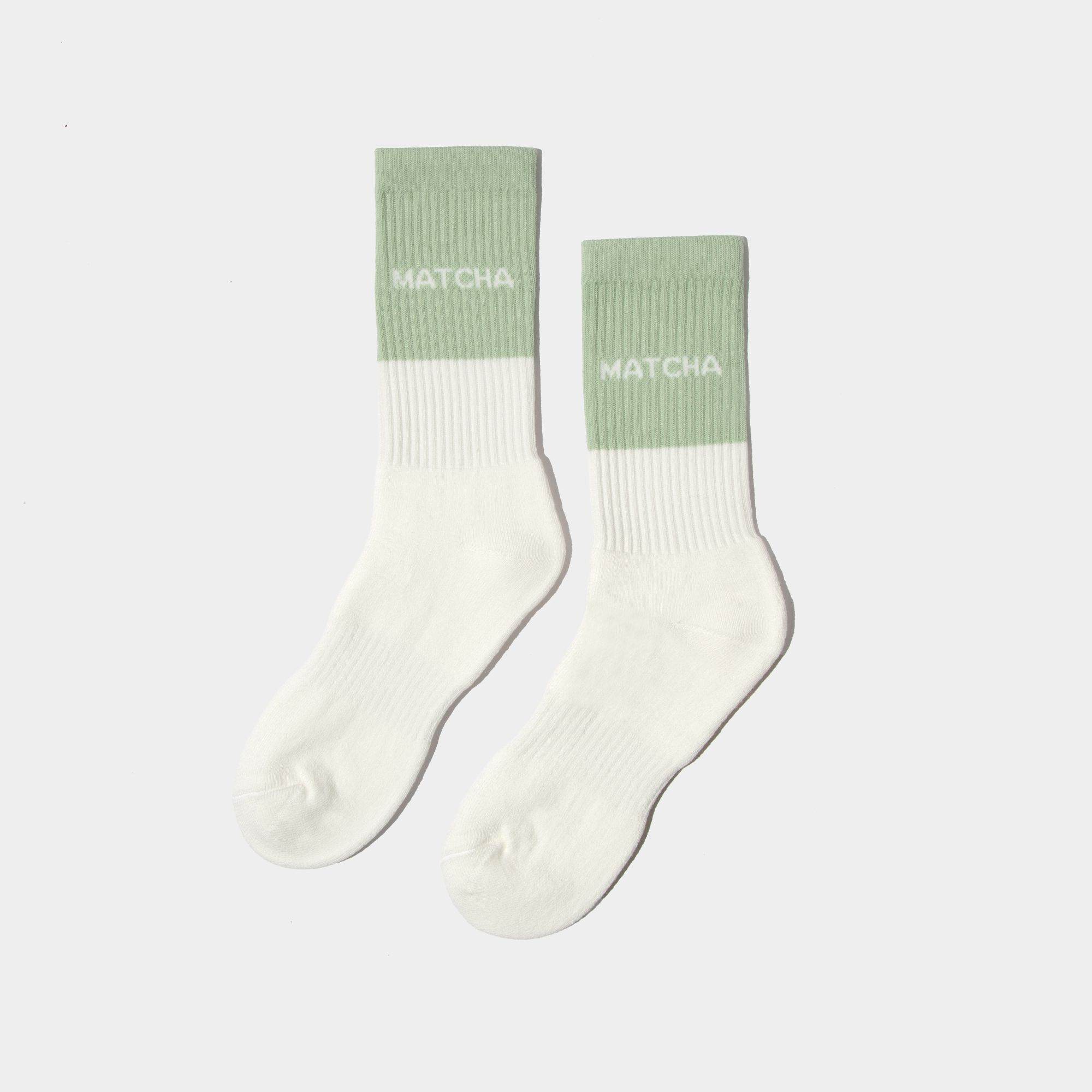 Picture of Green and white cotton socks