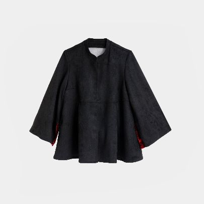 Picture of women's short velvet coat Anousha