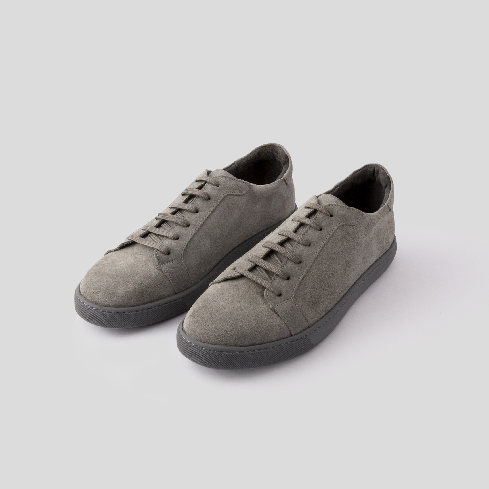 grey suede skate shoes